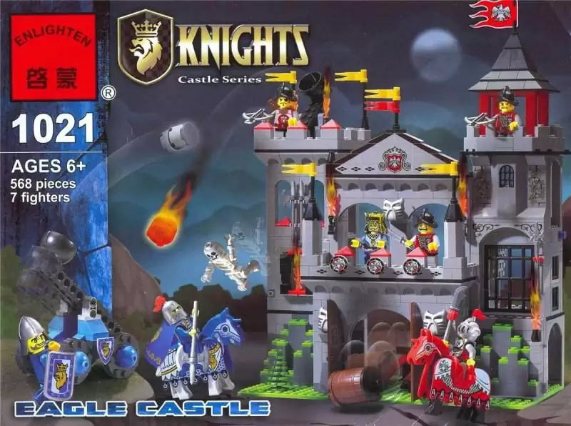 картинка Конструктор BRICK ENLIGHTEN "Knights Castle Series / Рыцари королевства" Арт.1021 "Eagle Castle / Об от магазина Чудо Городок