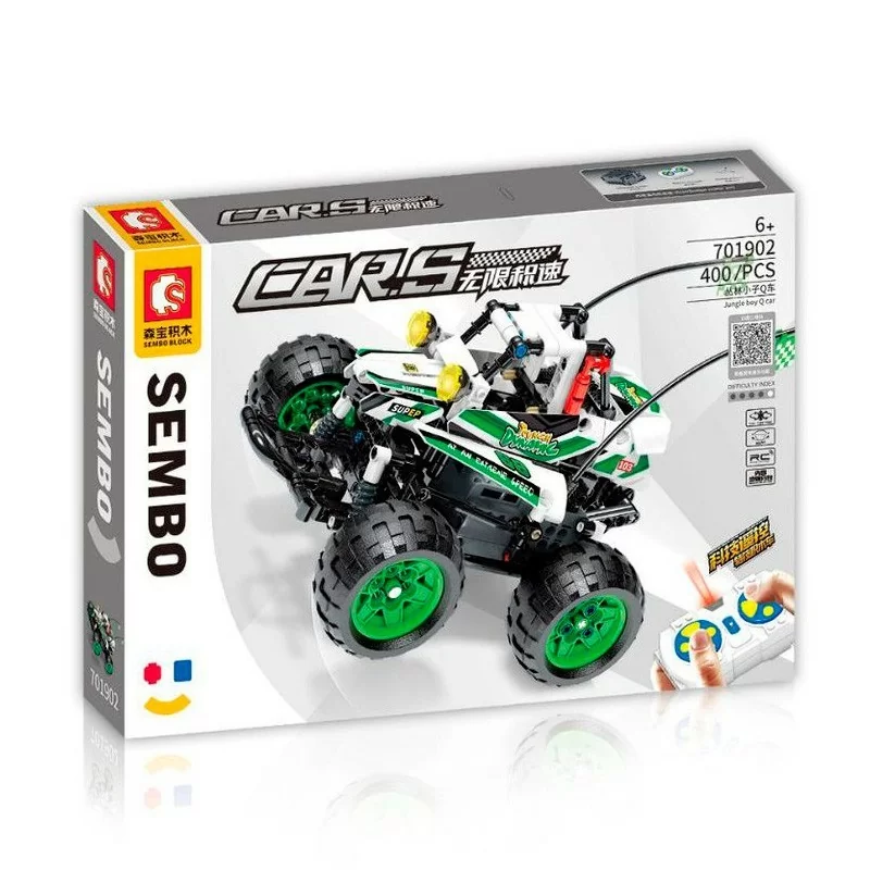 картинка Конструктор Sembo Block 701902 "Багги Jungle Boy Q Car" на р/у 400 дет. от магазина Чудо Городок