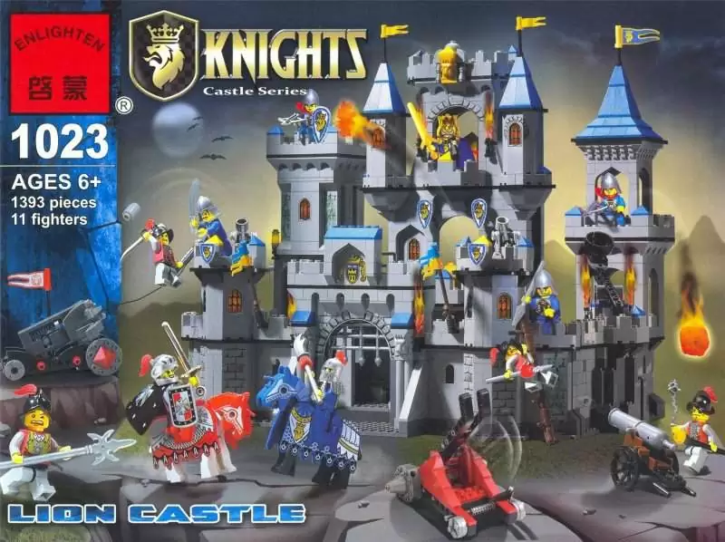 картинка Конструктор BRICK ENLIGHTEN "Knights Castle Series / Рыцари королевства" Арт.1023 "Lion Castle / Кор от магазина Чудо Городок