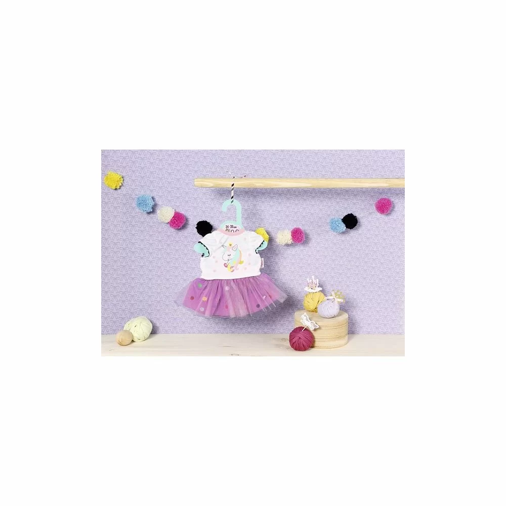 картинка Zapf Creation Baby born 870-563 Бэби Борн Футболка с балетной юбкой, 34-38 см от магазина Чудо Городок