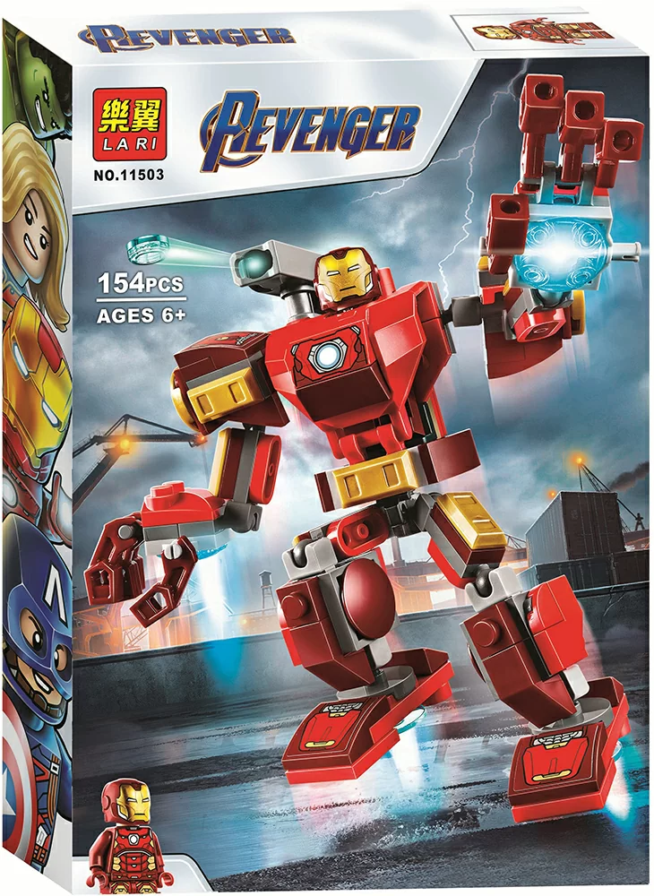 картинка Конструктор Железный Человек: трансформер LARI 11503 аналог LEGO 76140 от магазина Чудо Городок