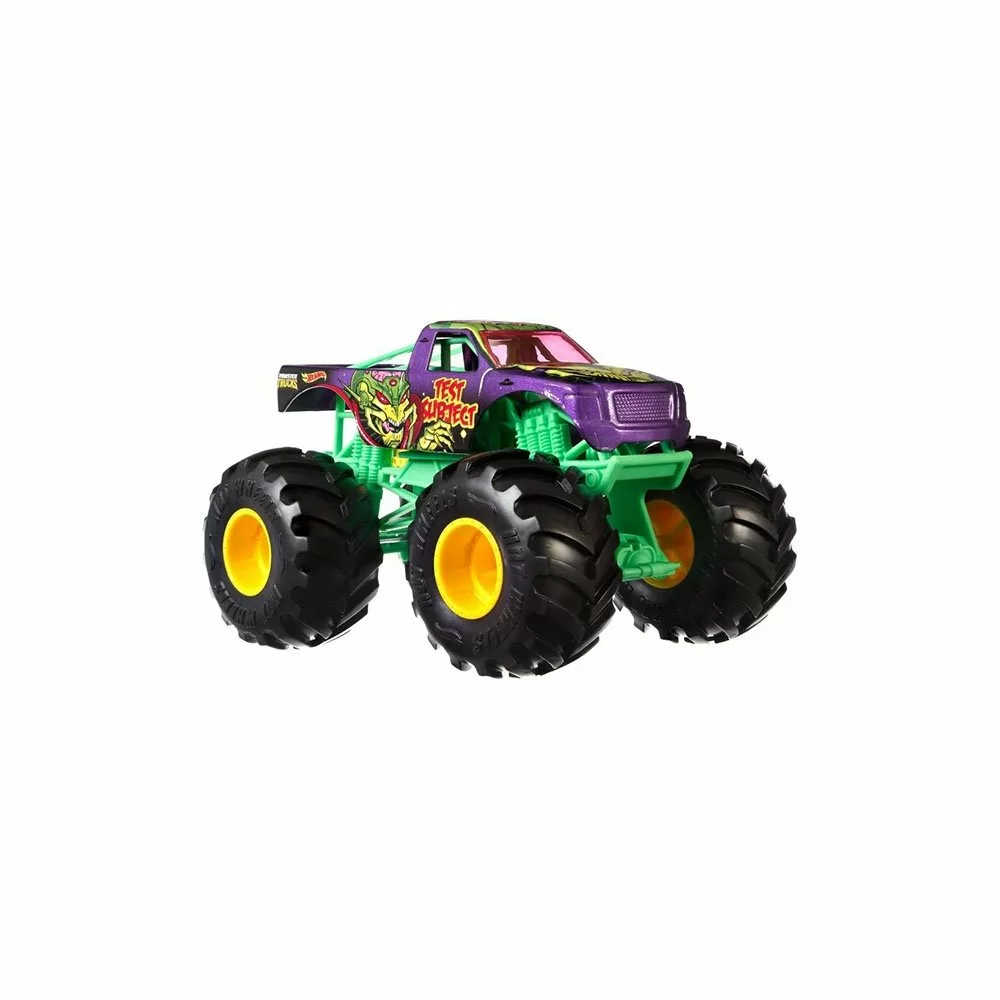 картинка Mattel Hot Wheels GBV38 Хот Вилс Монстр трак 1:24 TEST SUBJECT от магазина Чудо Городок