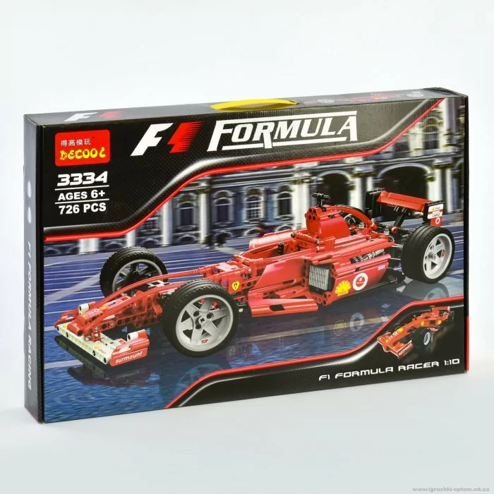 картинка Конструктор FERRARI F1 RACER DECOOL 3334 аналог LEGO 8386 от магазина Чудо Городок