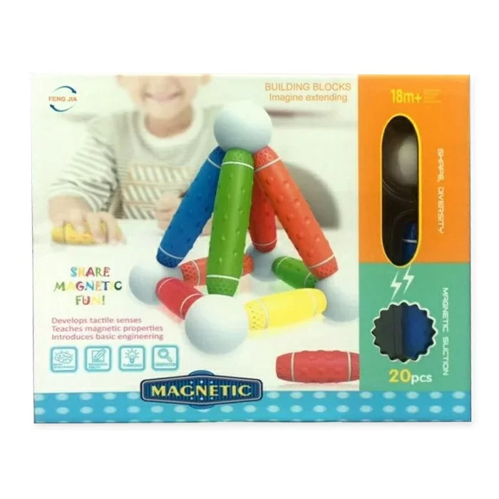 картинка Конструктор Магнетик блок для малышей 20 дет. от магазина Чудо Городок