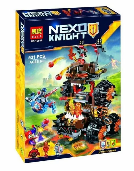 картинка Конструктор BELA ''Nexo Knights/ Нексо'' Арт.BELA-10518 ''Осадная машина генерала Магмара'' от магазина Чудо Городок