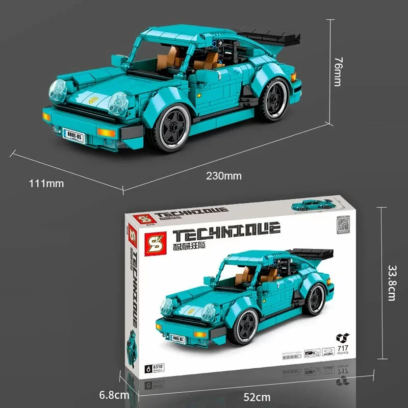 картинка Конструктор SY 8310 Техника, Porsche 930,  717 дет. от магазина Чудо Городок