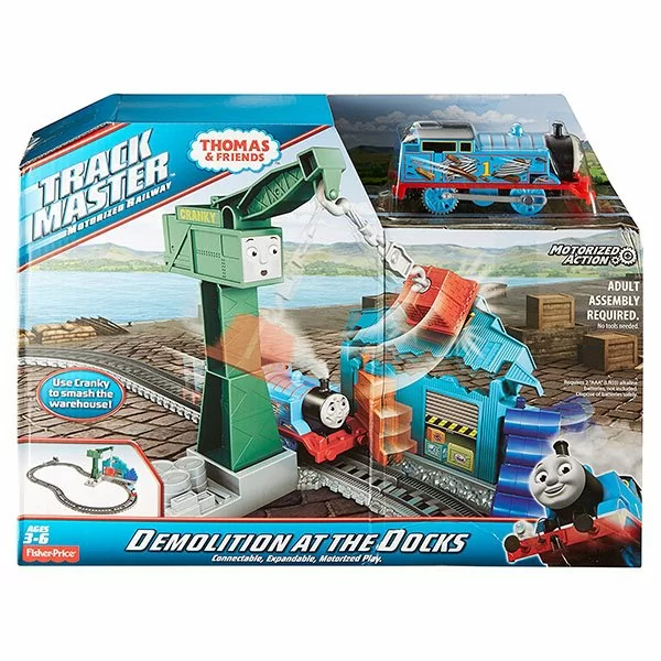 картинка Thomas & Friends DVF73 Томас и друзья Игровой набор с паровозиком Томасом и подъемным краном Крэнки от магазина Чудо Городок