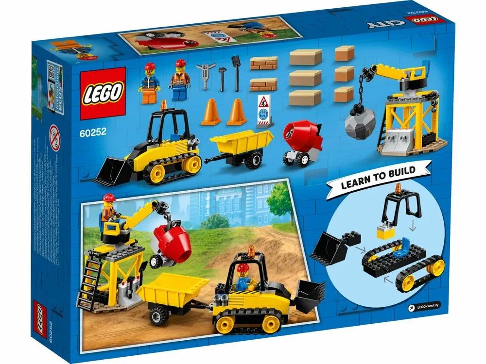 картинка Lego City 60252 Лего Город Строительный бульдозер от магазина Чудо Городок