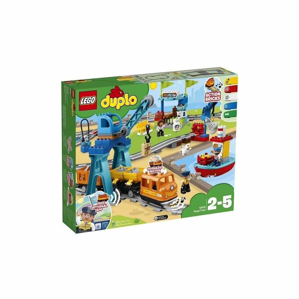 картинка Lego Duplo 10875 Конструктор Лего Дупло Грузовой поезд от магазина Чудо Городок