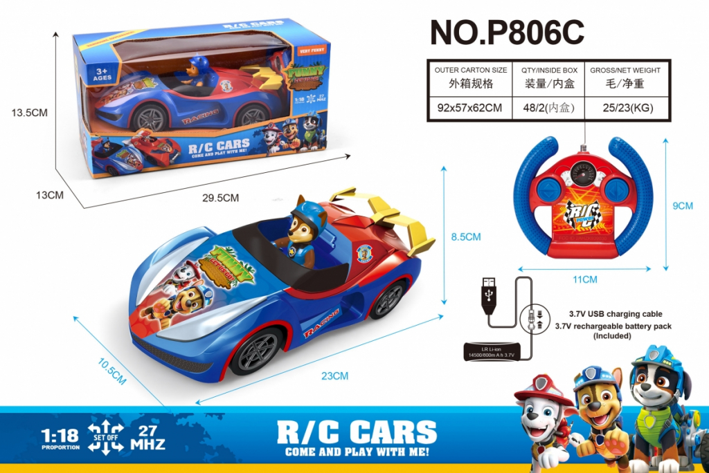 Costco paw patrol cheap remote control car